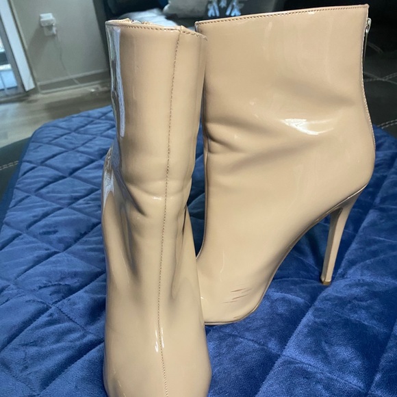 Nude Heel Booties - Picture 3 of 5